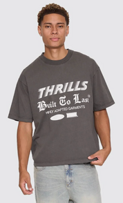 Built to Last Overszie Tee - Merch Black | Thrills Co