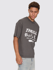 Built to Last Overszie Tee - Merch Black | Thrills Co