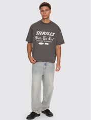 Built to Last Overszie Tee - Merch Black | Thrills Co