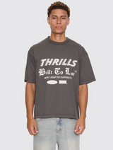 Built to Last Overszie Tee - Merch Black | Thrills Co