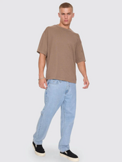 Hemp Thrills Embro Oversize Box Crop Tee | Thrills Co