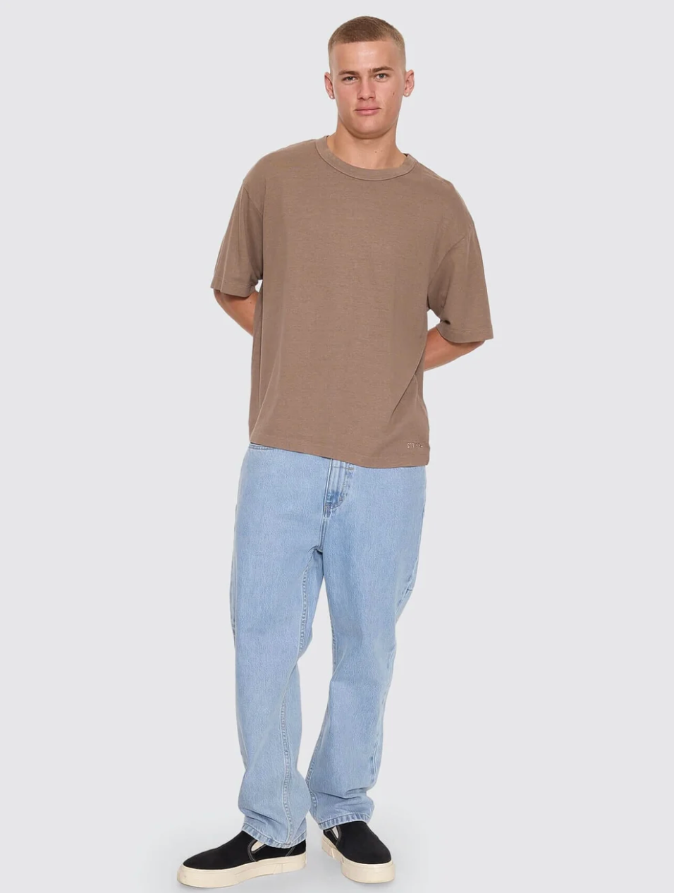 Hemp Thrills Embro Oversize Box Crop Tee | Thrills Co