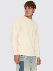 New Delusions Waffle Long Sleeve - Unbleached | Thrills Co