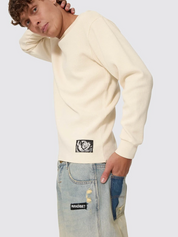 New Delusions Waffle Long Sleeve - Unbleached | Thrills Co