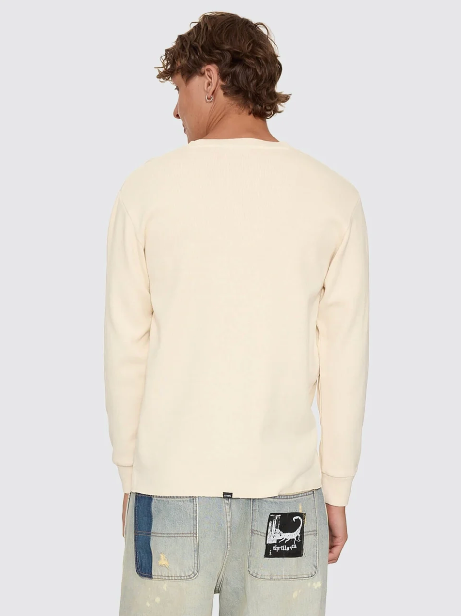 New Delusions Waffle Long Sleeve - Unbleached | Thrills Co