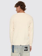 New Delusions Waffle Long Sleeve - Unbleached | Thrills Co