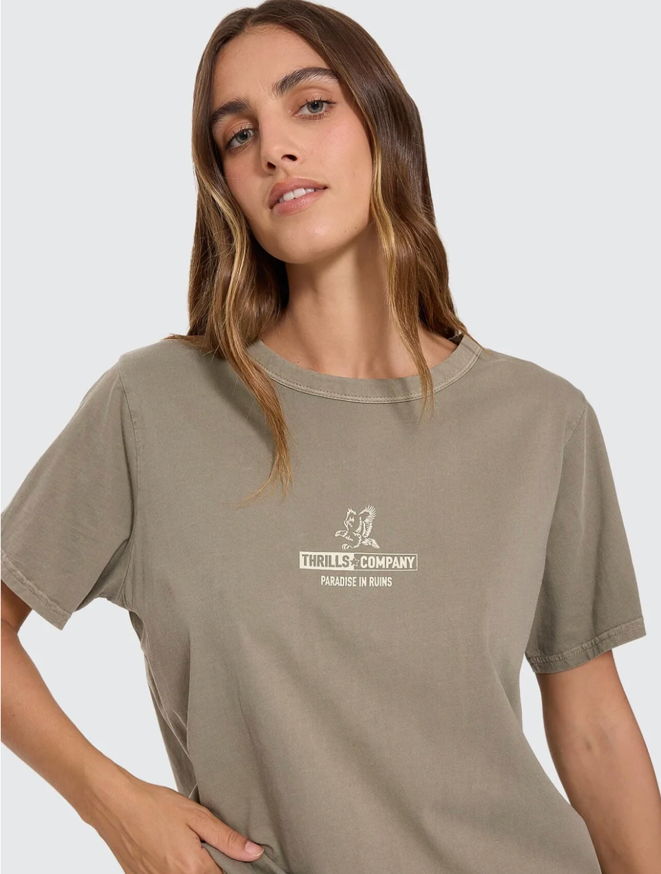 Risen Relaxed Tee - Olive | Thrills Co