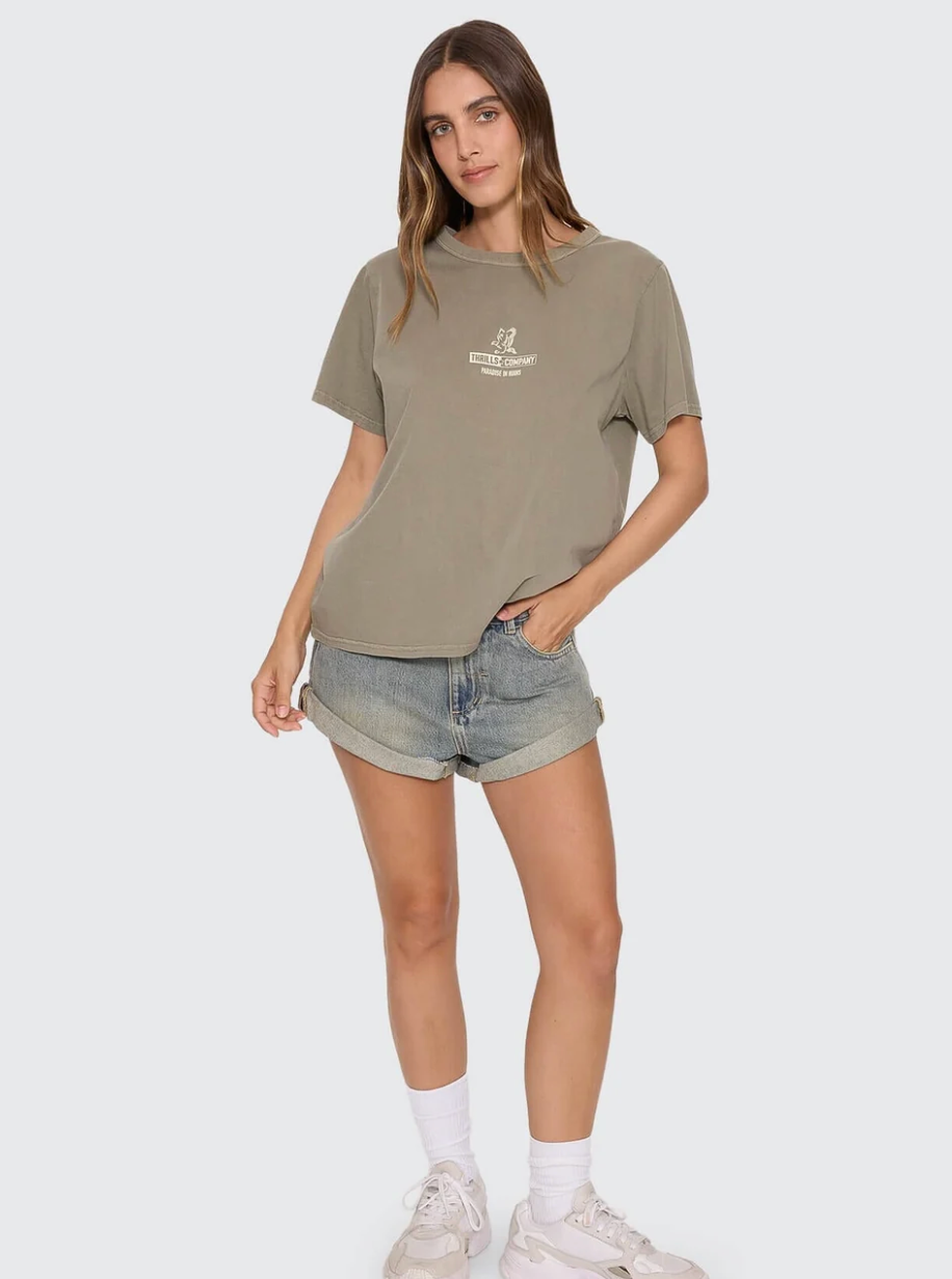 Risen Relaxed Tee - Olive | Thrills Co