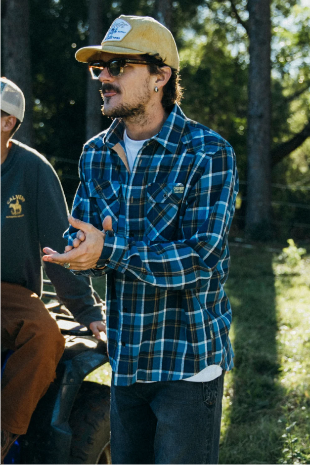 Cash Flannel - Royal Blue | Calvery Supplies