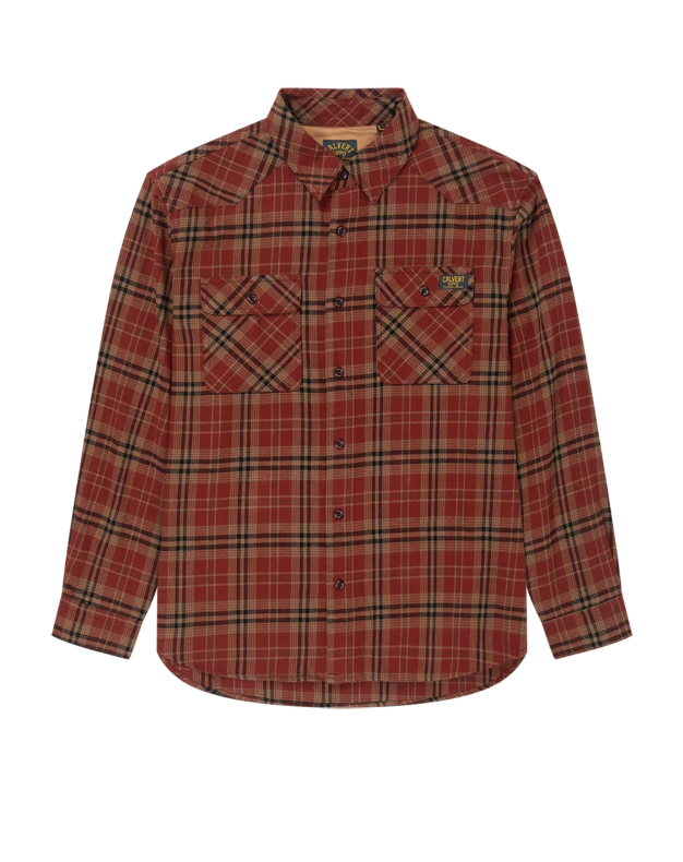 Gibson Flannel - Dark Red | Calvery Supplies