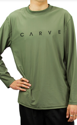 Stapler Long Sleeved Rashie - Khaki | CARVE
