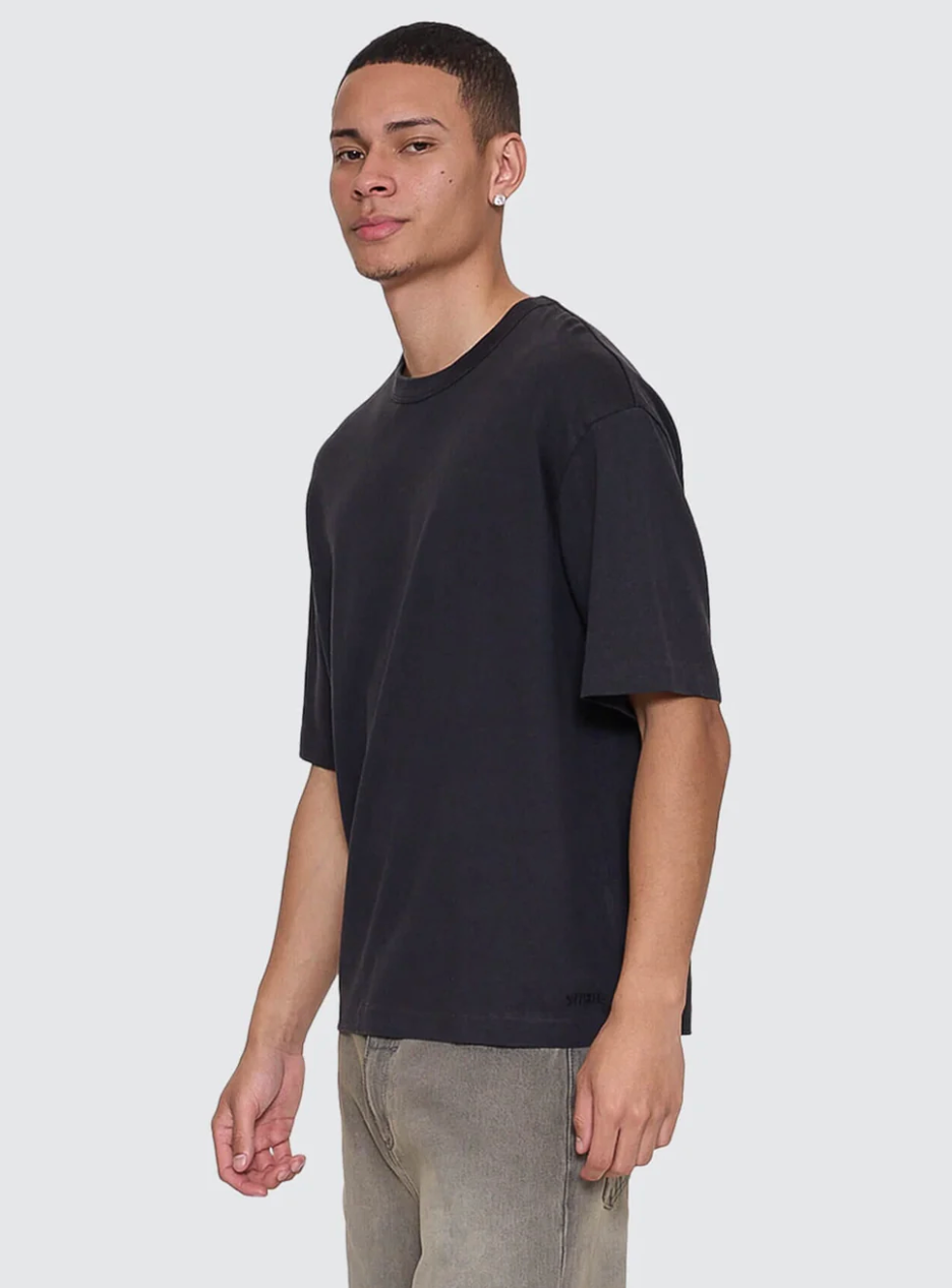 Hemp Thrills Embro Oversize Box Crop Tee | Thrills Co