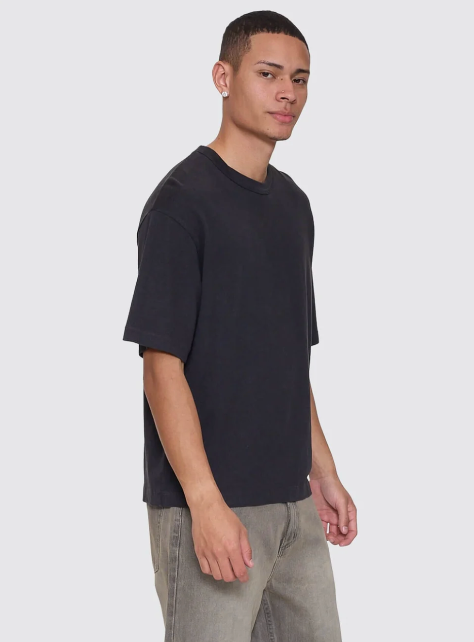 Hemp Thrills Embro Oversize Box Crop Tee | Thrills Co