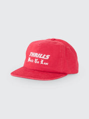 Built to Win 5 Panel Cap - Red | Thrills Co