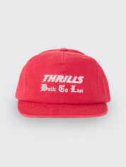 Built to Win 5 Panel Cap - Red | Thrills Co