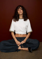 Smokeshow Oversized Raglan Tee - White | Afends