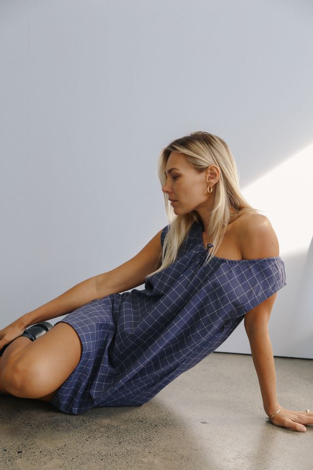 Luna Shift Dress - Indigo | The Bare Road