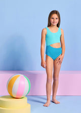 Texture One Piece - Aqua Blue | SeaFolly Swimwear