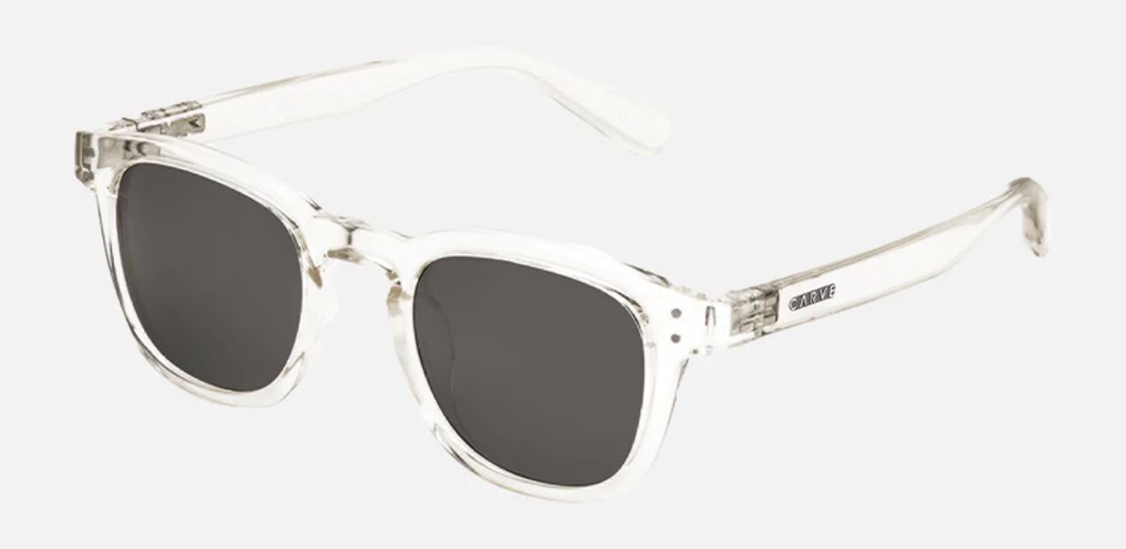 Havana - Gloss Clear Crystal Frame with Grey Polarized | Carve Lens