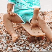 Retro Shorts Kids- Aqua