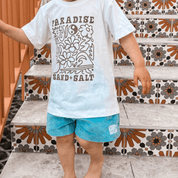 Kids Blue Cord Shorts | Salt and Sand