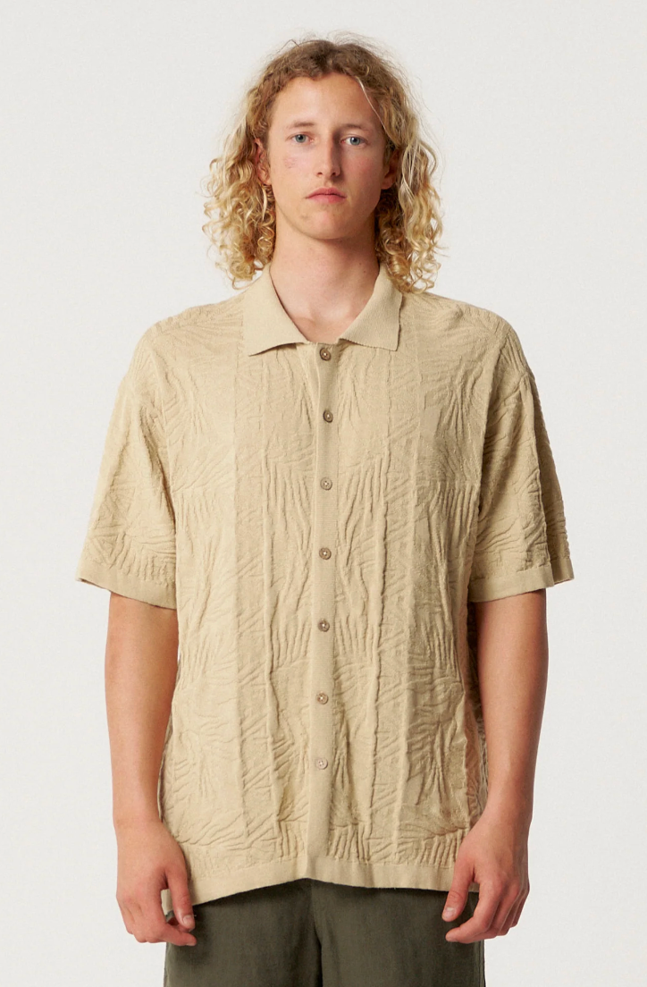 Rails Knit Shirt - Sand | The Critical Slide Society