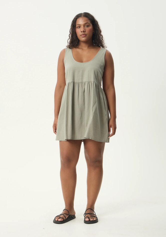 Jesse Mini Dress - Olive | Afends