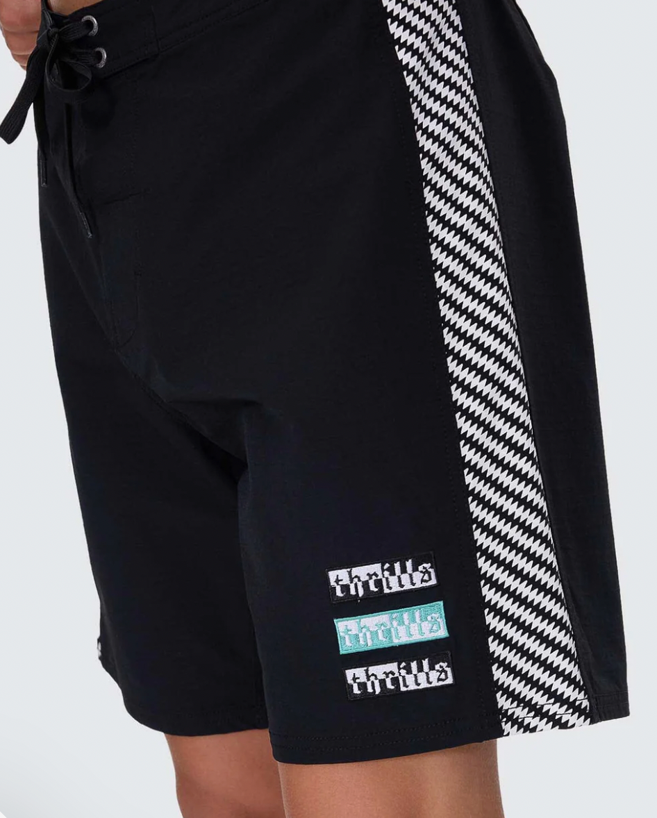 Excitment Boardshort - Washed Black | Thrills