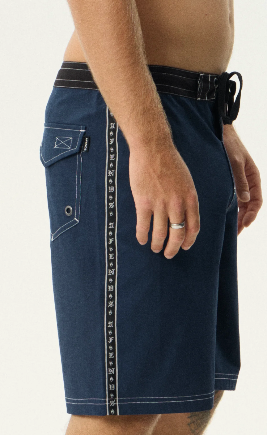 The Wreck Fixed Waist Boardshort 20" Navy | Afends