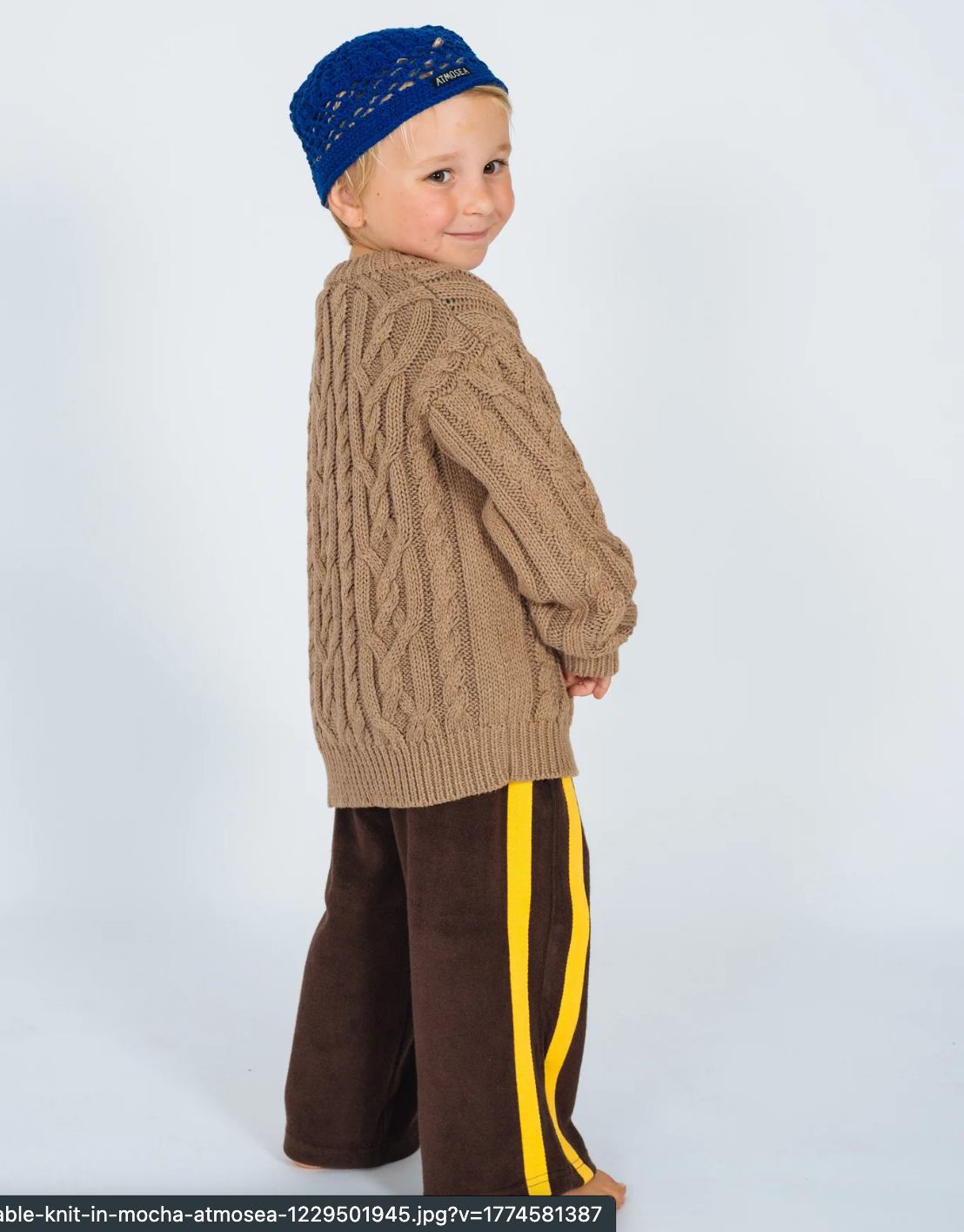 Mini Terry Pant in Choclate and Mango | Atmosea