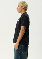 X-Ray Retro Tee - Stone Black | Afends