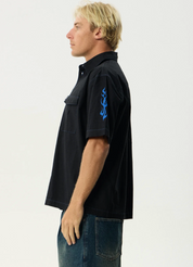 Utility Short Sleeve Shirt - Black | Afends