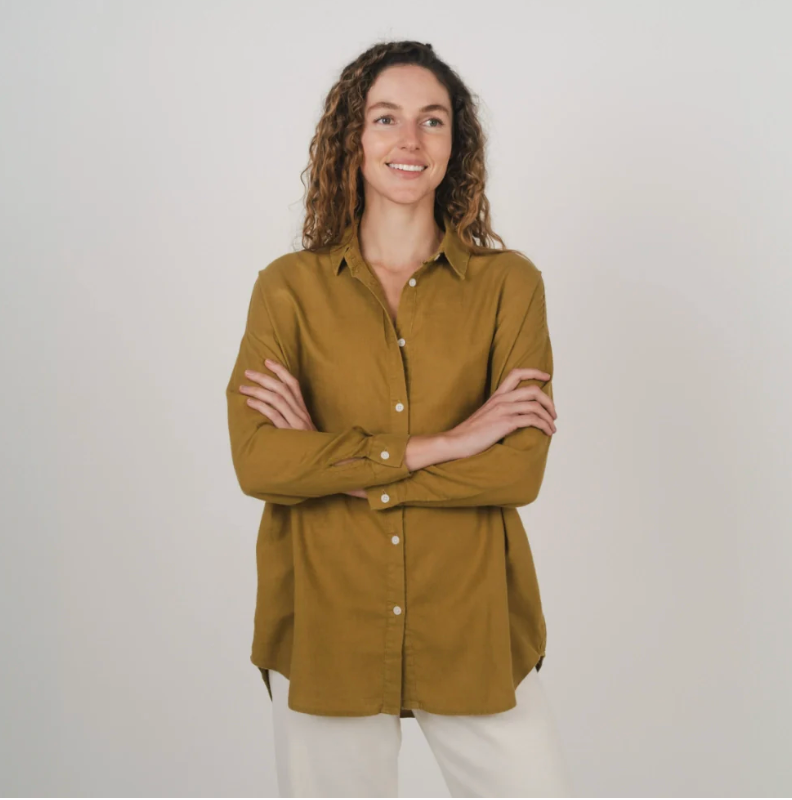 Stirling Shirt - Willow | Hemp Clothing Australia