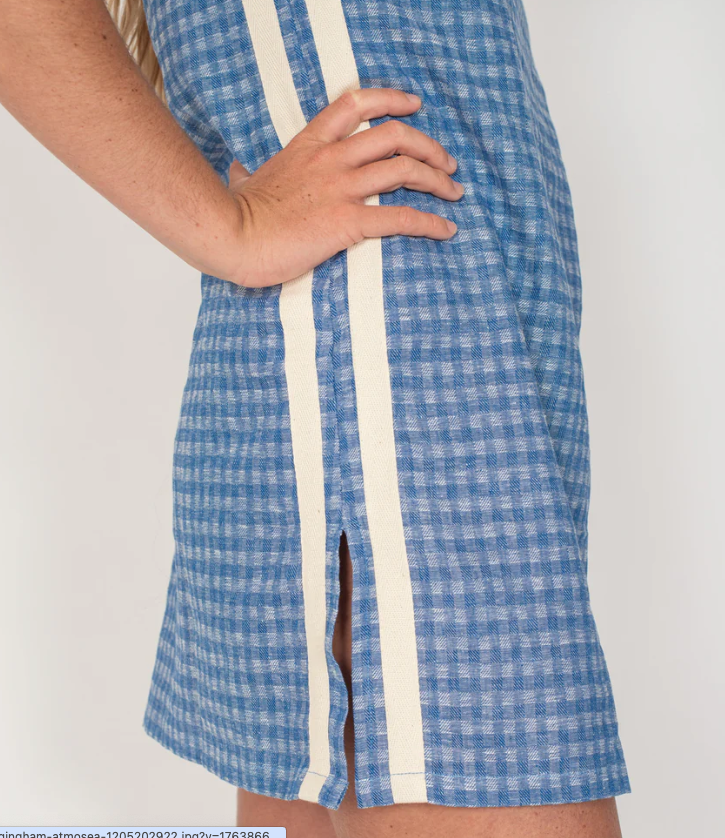 Sporty Dress - Blue Gingham | Atmosea
