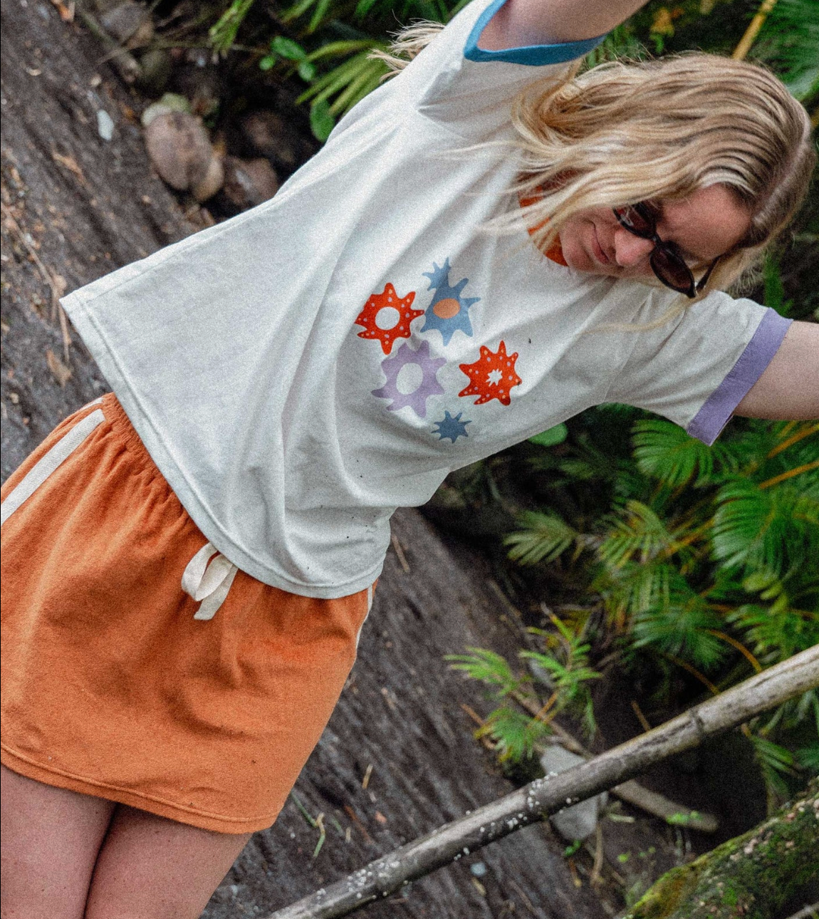 Sporty Terry Skirt in Rust