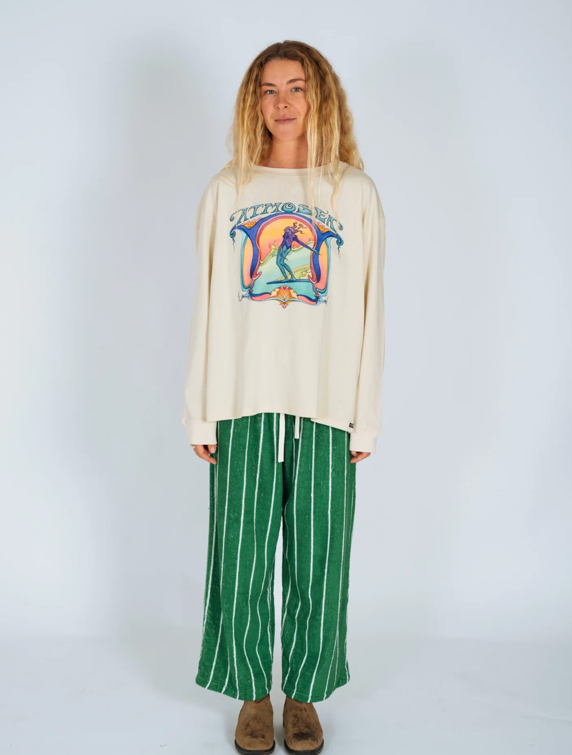 Saline Shrine’ By Angie Samblotte x - Artist Oversized Longsleeve Tee | Atmosea