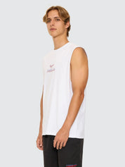 Paradise Before Anarchy Muscle Tee - White | Thrills Co