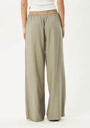 Lenni Wide Leg Pant - Olive | Afends