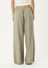 Lenni Wide Leg Pant - Olive | Afends