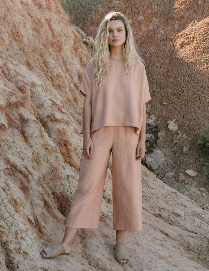 Boxy Top - Rose | Hemp Clothing Australia