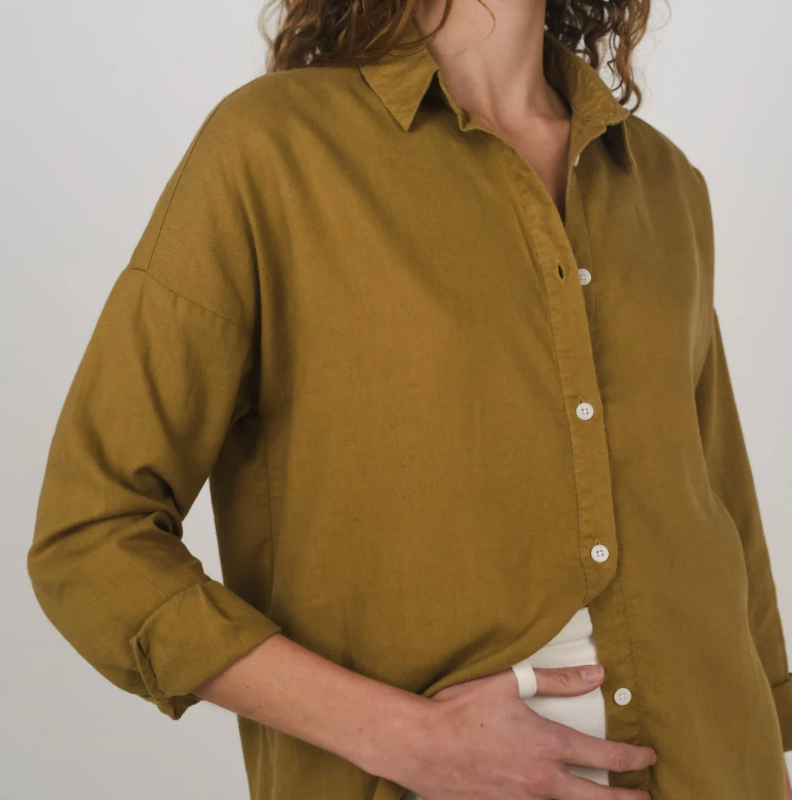 Stirling Shirt - Willow | Hemp Clothing Australia