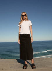 Chichi Midi Skirt - Faded Black | Afends