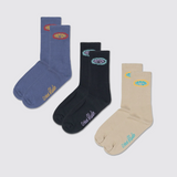Burst 3pk Socks | The Critical Slide Society