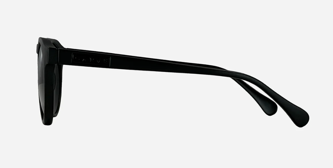Hudson - Matte Black Frame Grey Lens Sunglasses | Carve