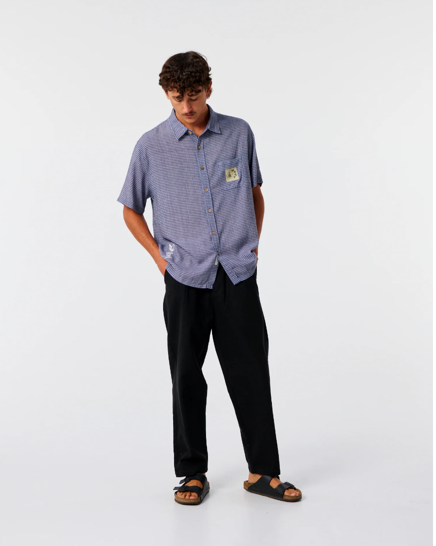 Wingnut Short Sleeve Shirt - Worker Blue