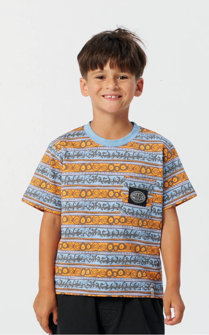Coggs Stripe Tee - Powder Blue