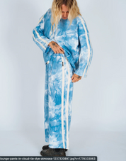 Waffle Lounge Pants in Cloud Tie Dye | Atmosea