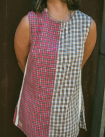Flannel Sporty Dress in Strawberry Milk | Atmosea