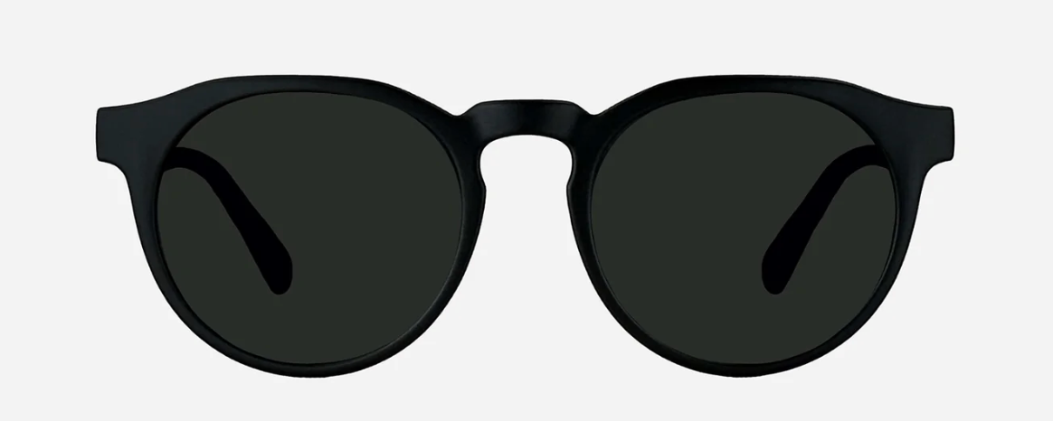 Hudson - Matte Black Frame Grey Lens Sunglasses | Carve