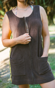 Sailor Dress in Chocolate and Mango | Atmosea